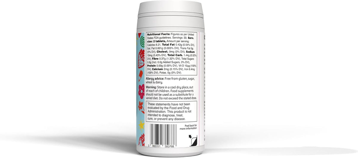 VEGETOLOGY Kids Multivitamin Food Supplement – Vegan Chewable Multivitamin for Immune Function, Energy & Growth, 18 Essential Vitamins & Minerals – 60 Tablets, Strawberry - görsel 2