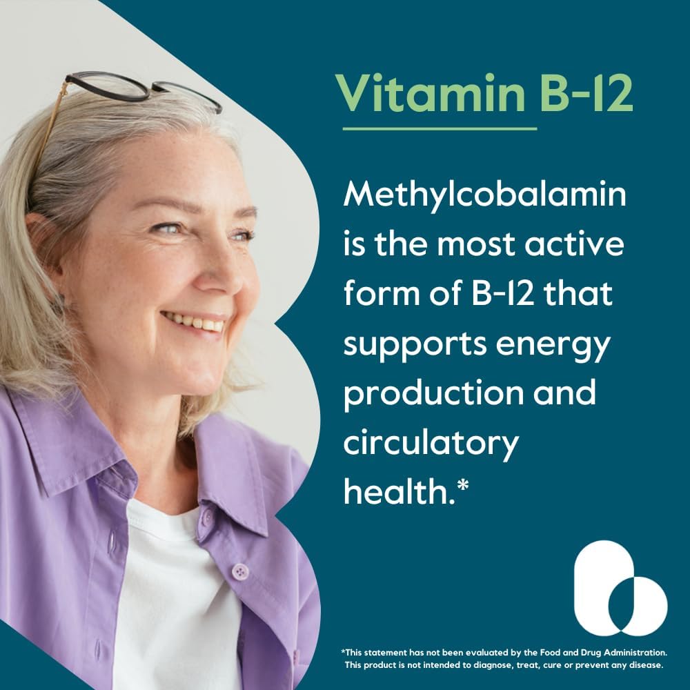 BESTVITE Vitamin B12 (Methylcobalamin) 1000mcg, 240 Vegetarian Capsules - görsel 2