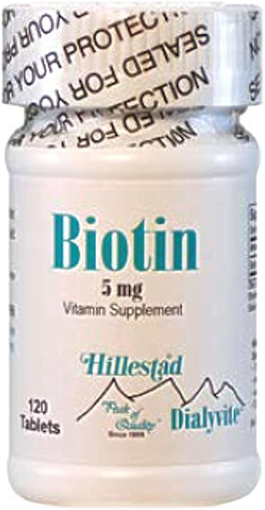 Dialyvite Biotin 5 mg Vitamin Supplement - 120 Tablets - görsel 1