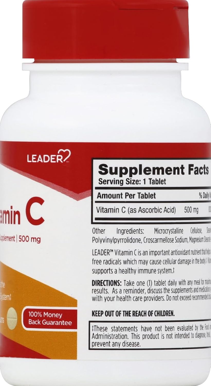 Leader Vitamin C 500mg Tablets, 100 Tablets - görsel 2