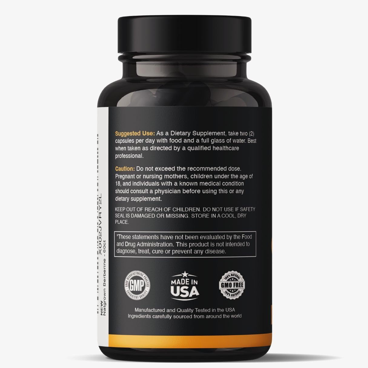 Natgrown Berberine Supplement - Berberine HCl 1200 mg per serving - 60 Capsules - görsel 7