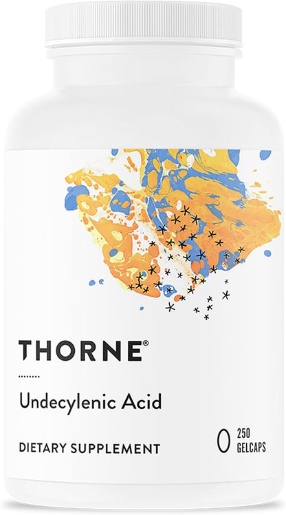 THORNE Undecylenic Acid – Fatty Acid Support for Gut and Vaginal Flora – 250 Softgels