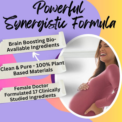 BioImmune Ultra Strength Bio-Available Prenatal Vitamins for Women - Naturally Occurring Methylated Folate, DHA Omega 3 - Supports Brain Development and Healthy Foetal Development