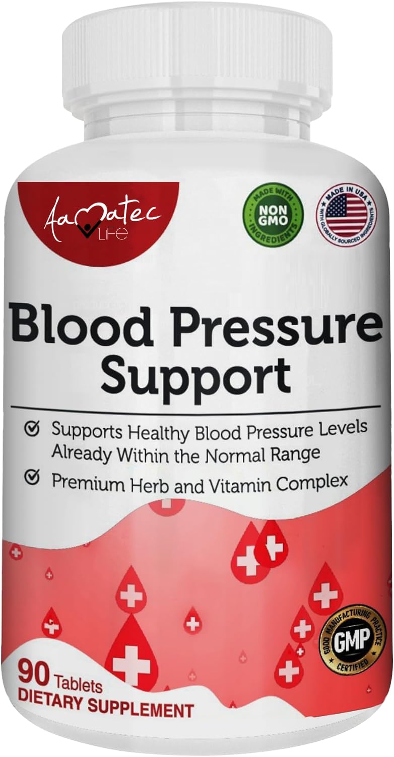 AAMATEC LIFE Blood Pressure Support Supplement, 90 Capsules - görsel 1
