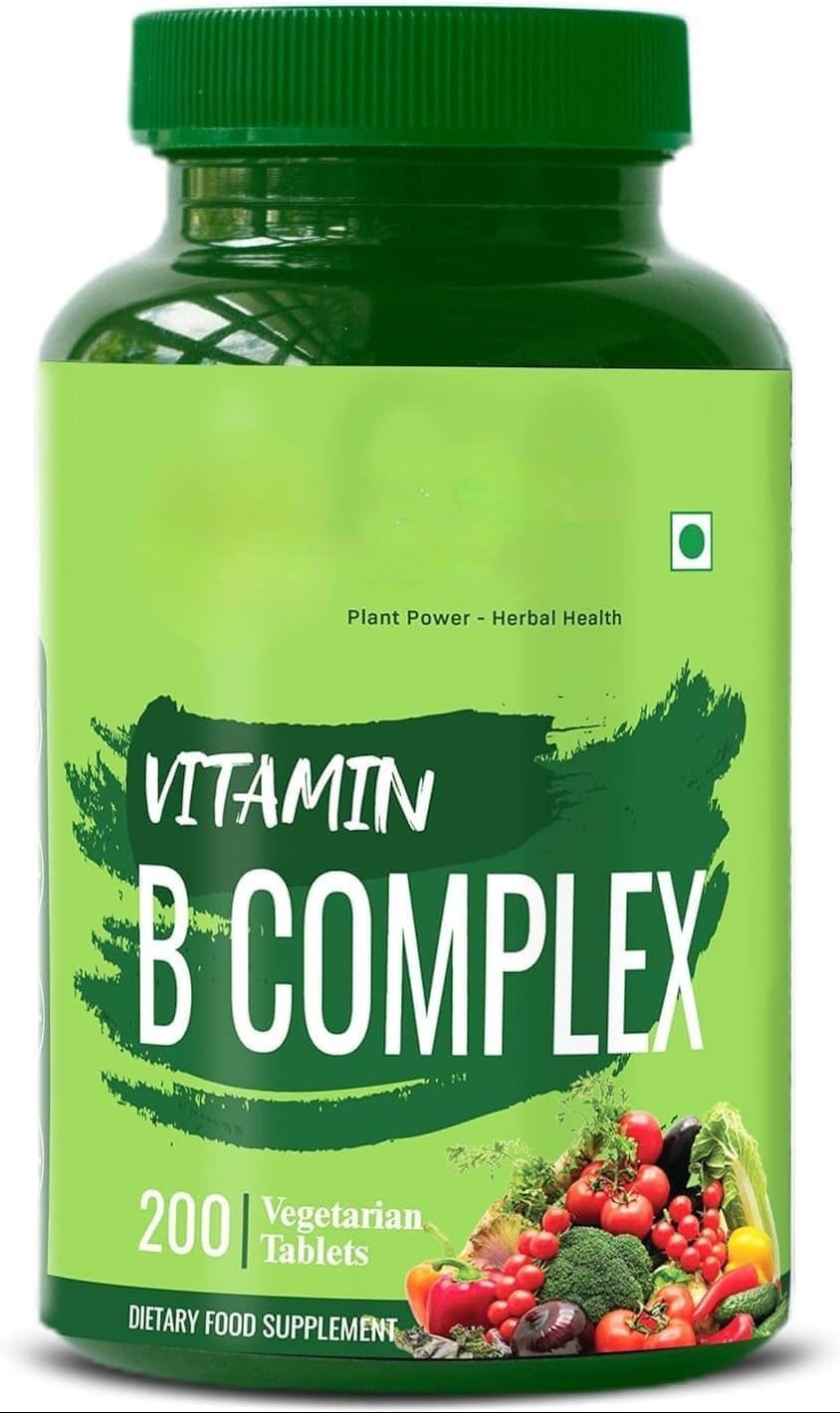 Vitamin B Complex 100% NRV - 200 Tablets - B Vitamin Supplement (B1, B2, B3, B5, B6, B7, B9, B12) - görsel 2