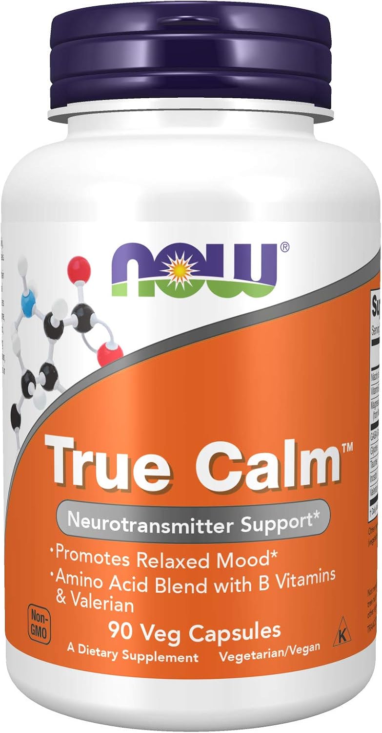 NOW Foods True Calm, 90 Capsules (4 Pack) - görsel 1