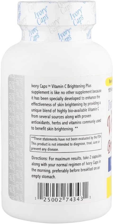 Ivory Caps Maximum Strength Vitamin C Brightening Plus 60 Caps - görsel 4
