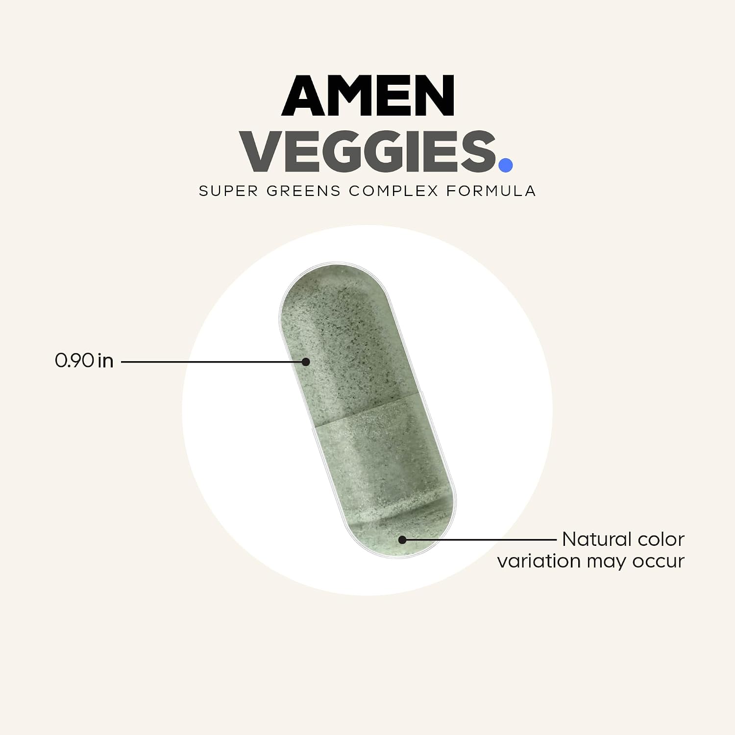 Amen Veggies, Daily Vegetable Supplement, Raw Greens, 90 Capsules - görsel 8