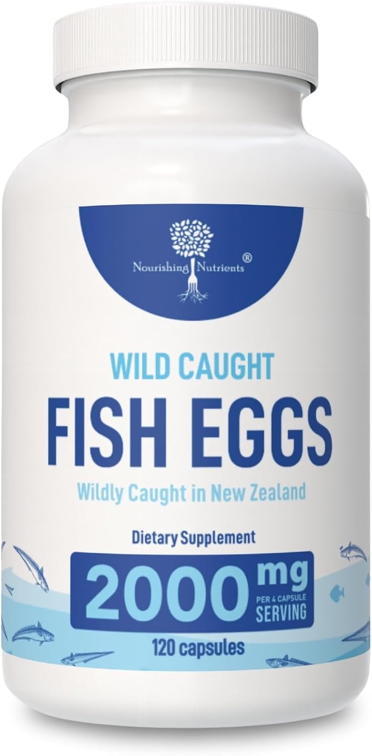 Nourishing Nutrients Wild Caught Fish Eggs 2,000mg – Omega-3 Supplement - görsel 1