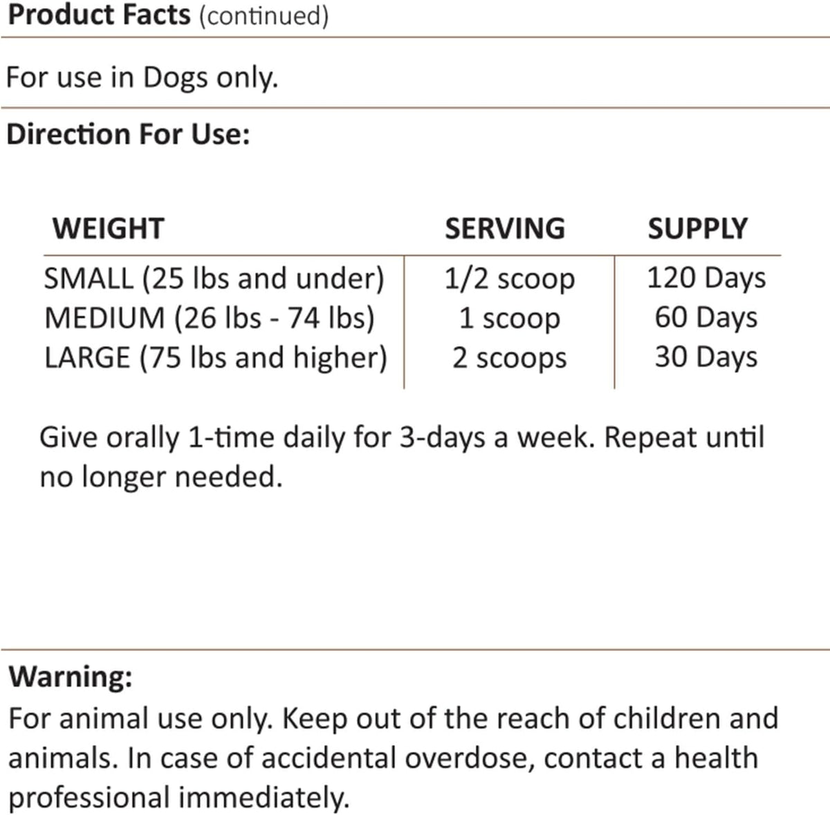 Amber NaturalZ Carticil Plus Herbal Supplement for Dogs, 60-Day Medium Dog Supply - görsel 8
