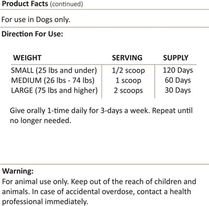 Amber NaturalZ Carticil Plus Herbal Supplement for Dogs, 60-Day Medium Dog Supply