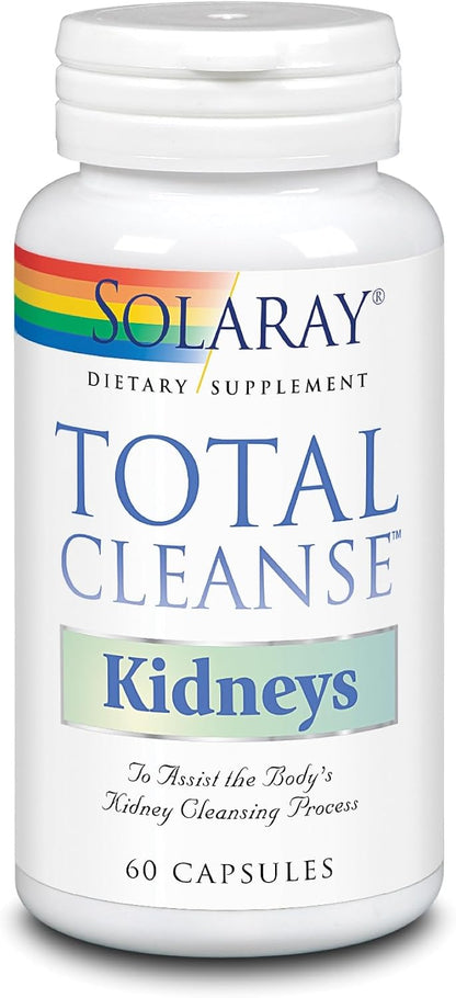 Solaray Total Cleanse Kidney Supplement - Complex Blend of Parsley, Dandelion, and Nettle - 60 Vegan Capsules