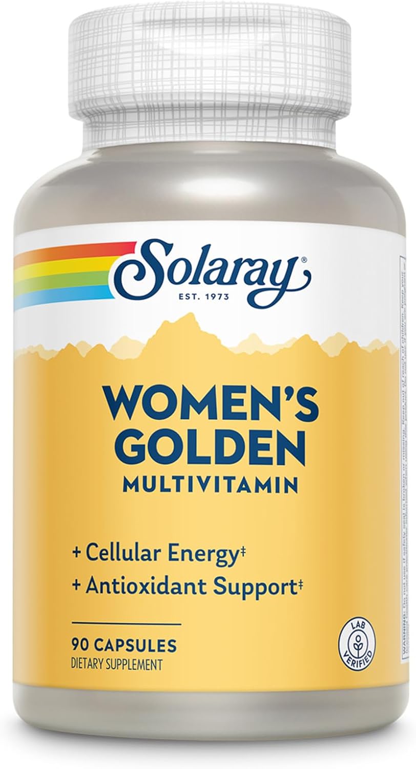 SOLARAY Women's Golden Multivitamin Food Supplement, 90 Capsules - görsel 1