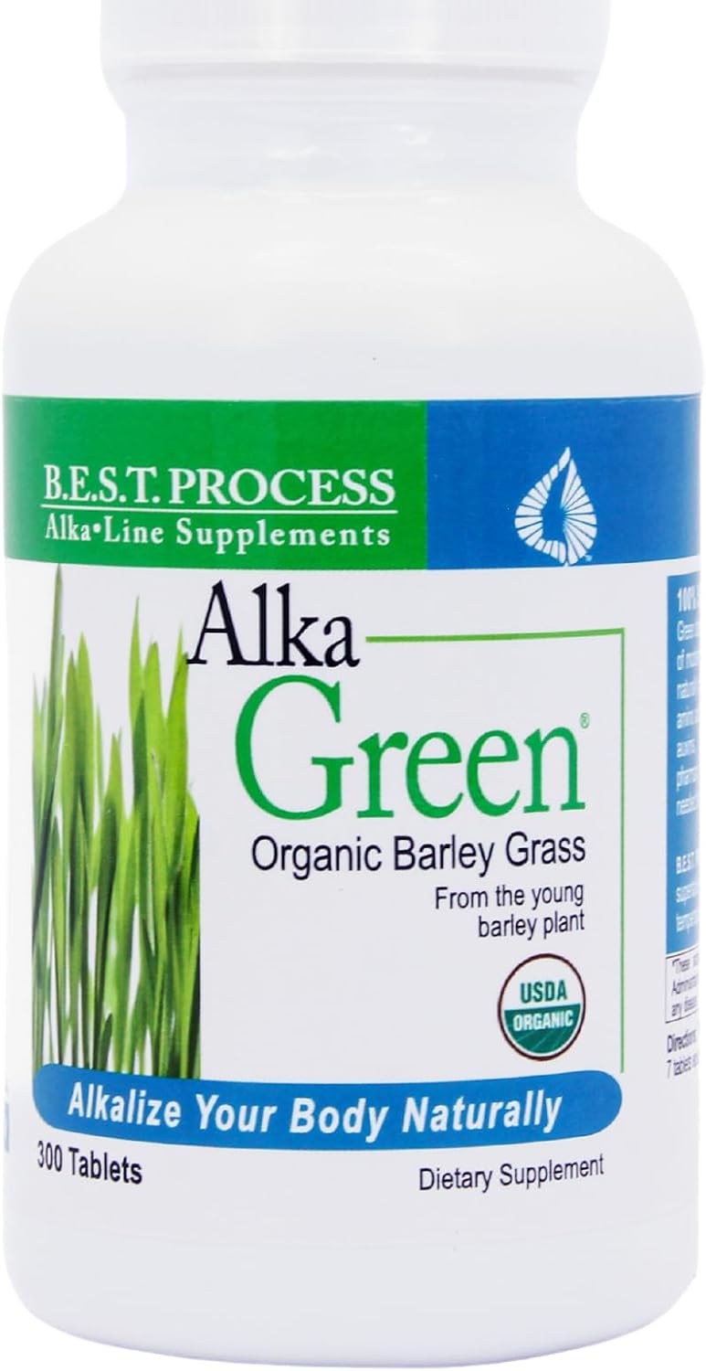Alka•Green Tablets – Organic Barley Grass Supplement by Morter HealthSystem - görsel 1
