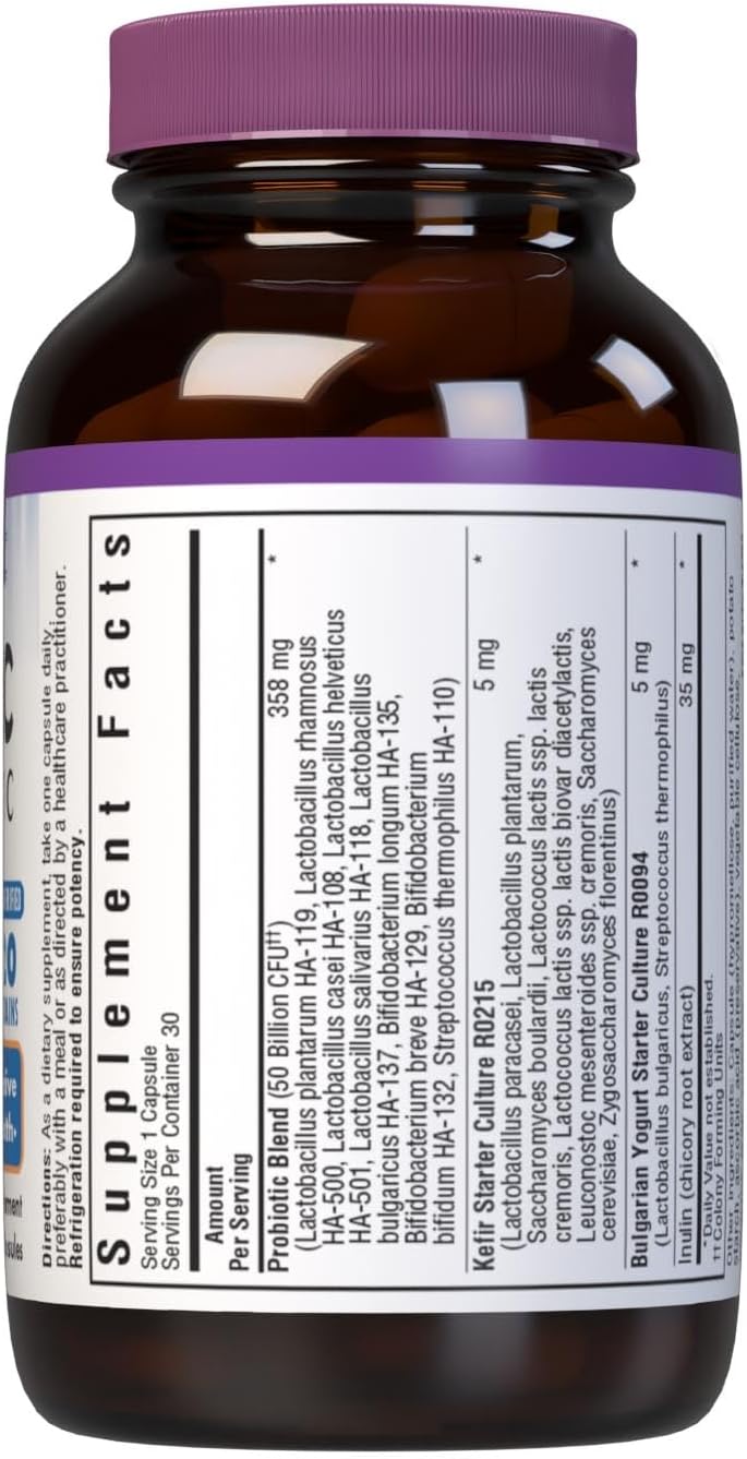 Bluebonnet Nutrition Advanced Choice Single Daily Probiotic - 50 Billion CFU, 30 Capsules - görsel 2