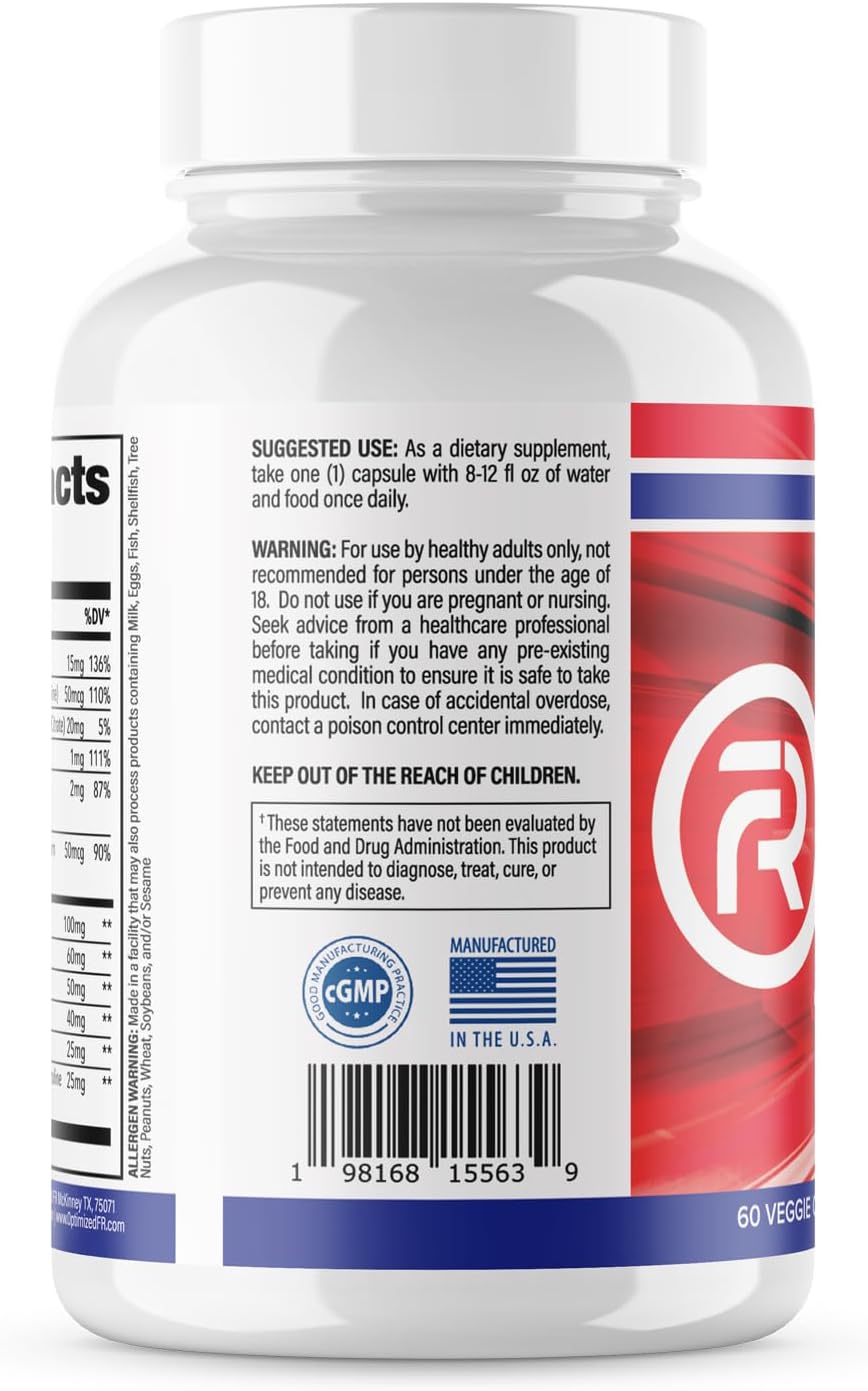 Fit4Duty Multivitamin+ for First Responders – 60 Capsules (2-Month Supply) - görsel 3
