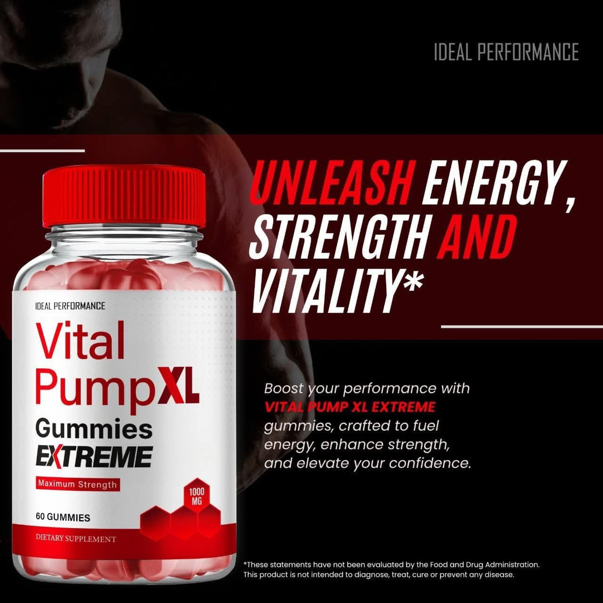 Vital PumpXL Gummies – Maximum Strength Men's Multivitamin Gummies for Overall Health and Wellbeing (5 Pack) - görsel 5