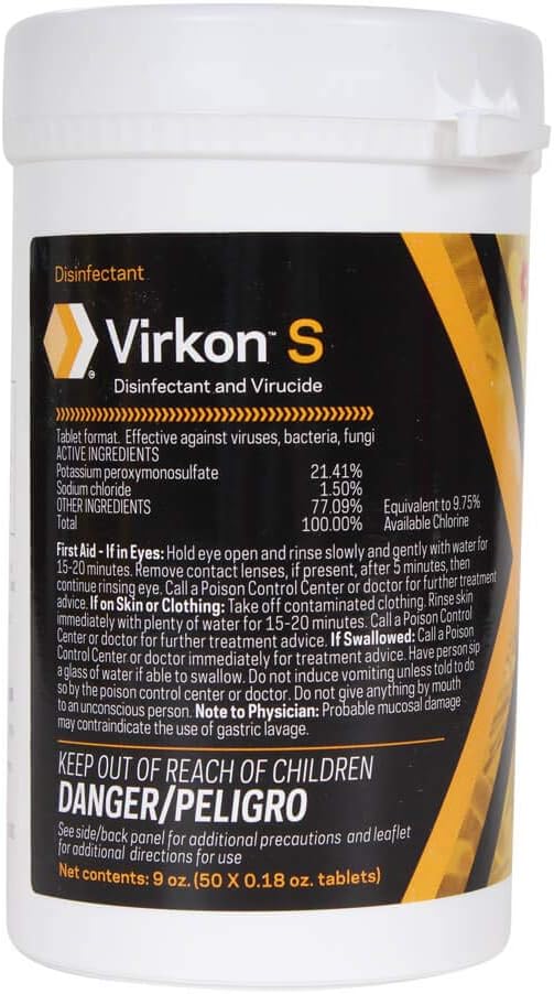 DuPont Virkon S, 9 oz, 50 Tablets - görsel 1