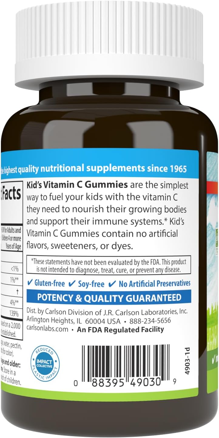 Carlson Labs Kids Vitamin C Gummies, 60 CT - görsel 7