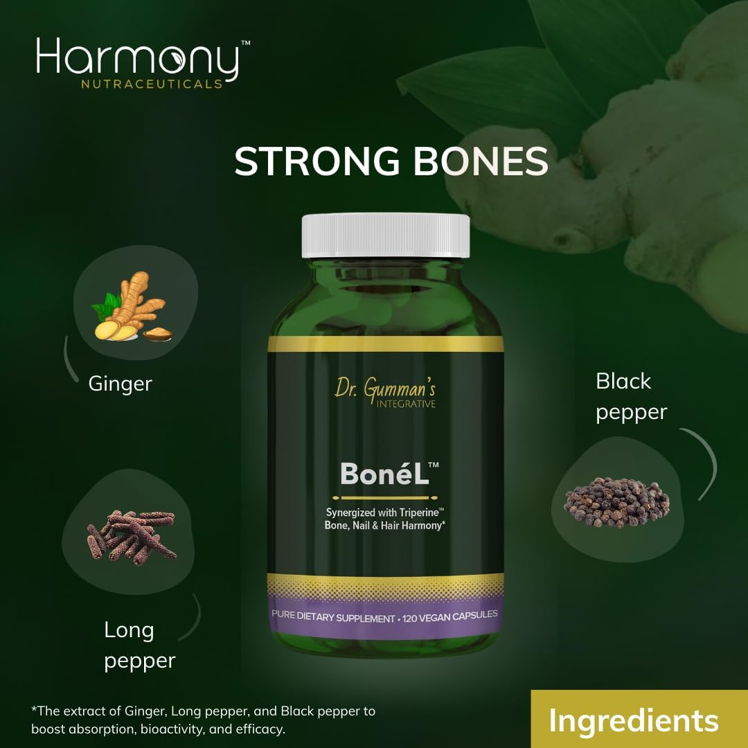 Bone'L – Bone, Nail & Hair Harmony, High Potency, Vegan Capsules - görsel 2