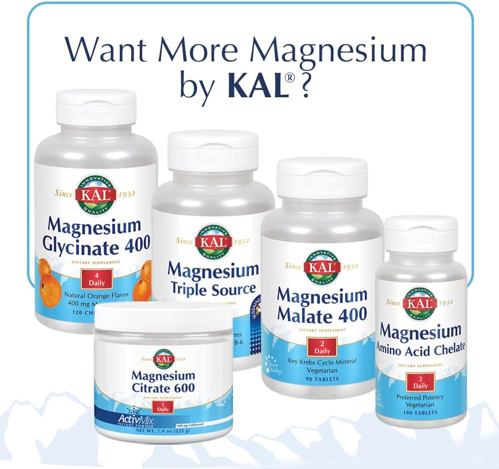 KAL Stress B Mag Glycinate – B Complex Vitamins Plus Magnesium, Active Forms, 60 VegCaps - görsel 6