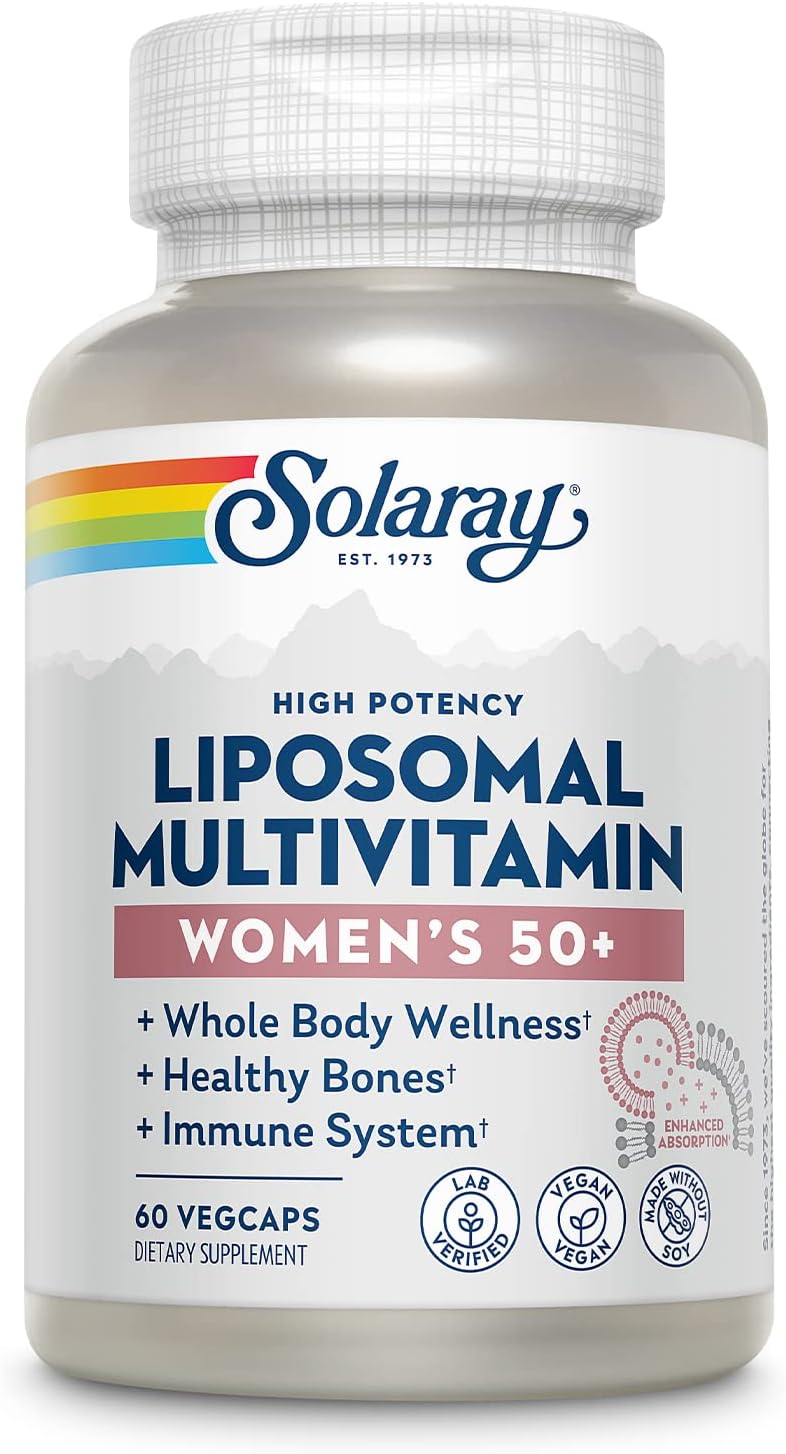 SOLARAY Liposomal Multivitamin for Women – Enhanced Absorption, High Potency with Iron, 120 VegCaps - görsel 9