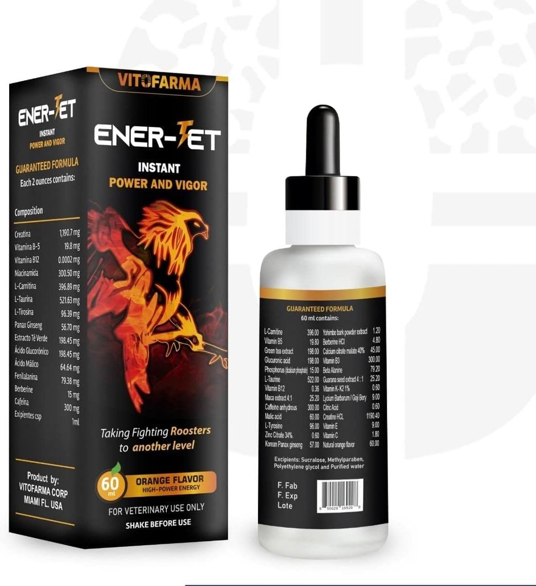 Ener-Jet Energy Booster for Roosters Natural Multivitamin – Liquid 60 ml - görsel 3
