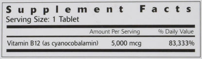 Hi-Ener-G Super B-12 5000 mcg - Orange – Energy metabolism support: B12 helps convert food into cellular energy, – Image 1