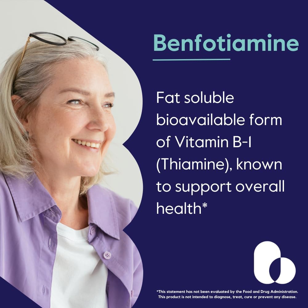 BESTVITE Benfotiamine 300mg - 180 Vegetarian Capsules - görsel 2