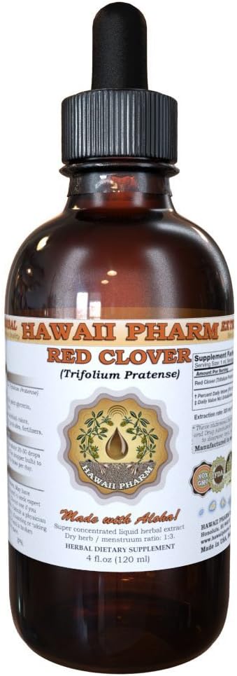Hawaii Pharm Red Clover (Trifolium Pratense) Liquid Extract, 4 fl oz - görsel 1