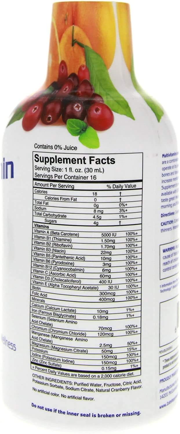 1st Step for Energy Liquid Multivitamin & Mineral Citrus Burst, 16 fl oz (473 ml) - görsel 3