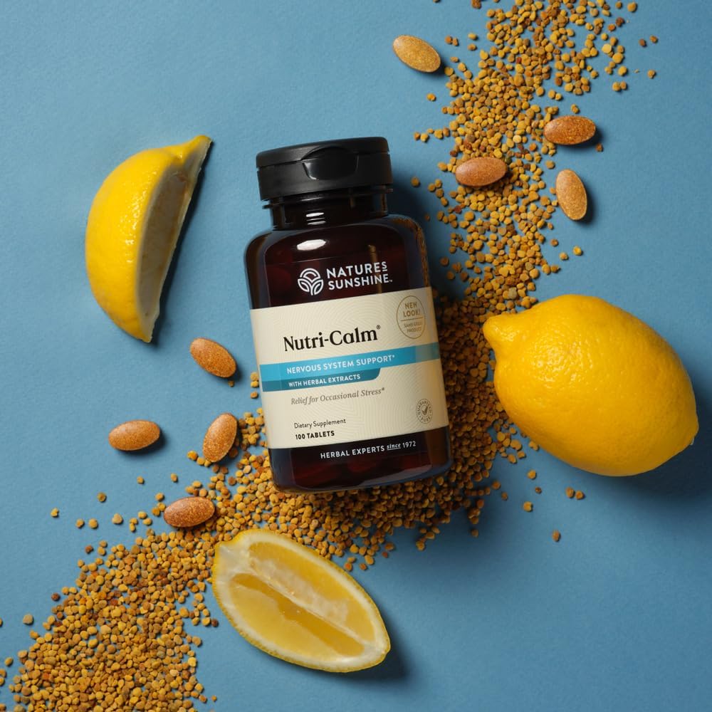 Nature's Sunshine Nutri-Calm - Herbal Food Supplement for Stress Relief, 100 Capsules - görsel 3