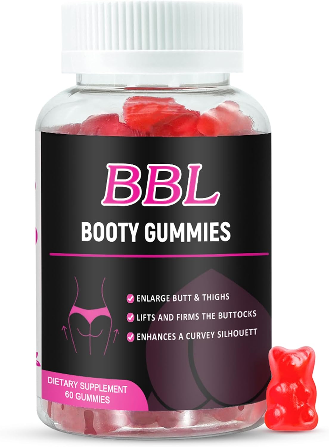 Aromlife BBL Gummies for Women – Booty Gummies with Fenugreek, Ginseng & Vitamin C (60 Count) - görsel 1