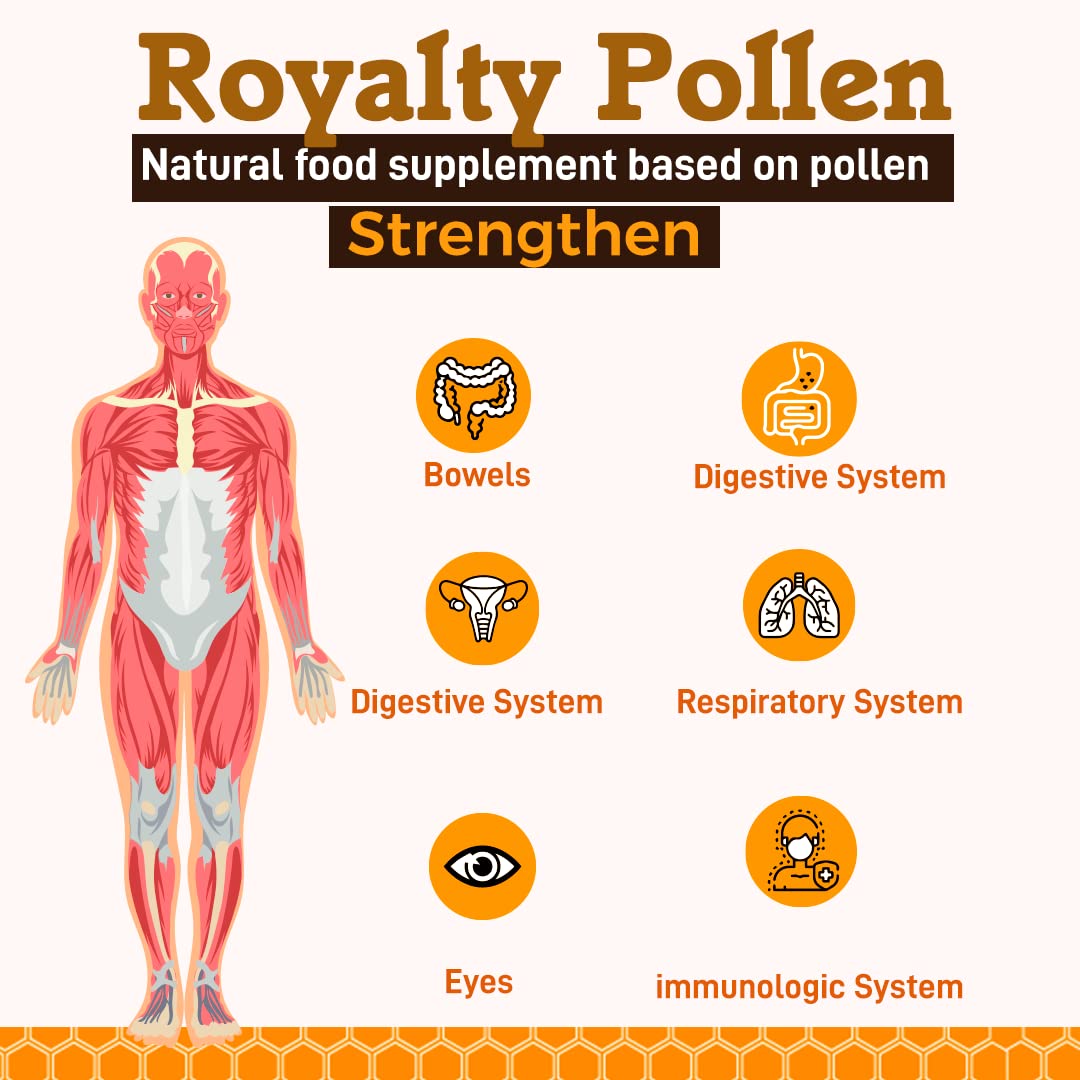 Royalty Pollen Bee Pollen Powder | 100% Pure, Fresh, Natural Raw Bee Pollen - görsel 7