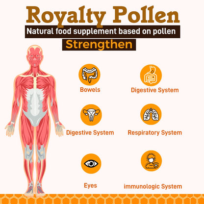 Royalty Pollen Bee Pollen Powder | 100% Pure, Fresh, Natural Raw Bee Pollen