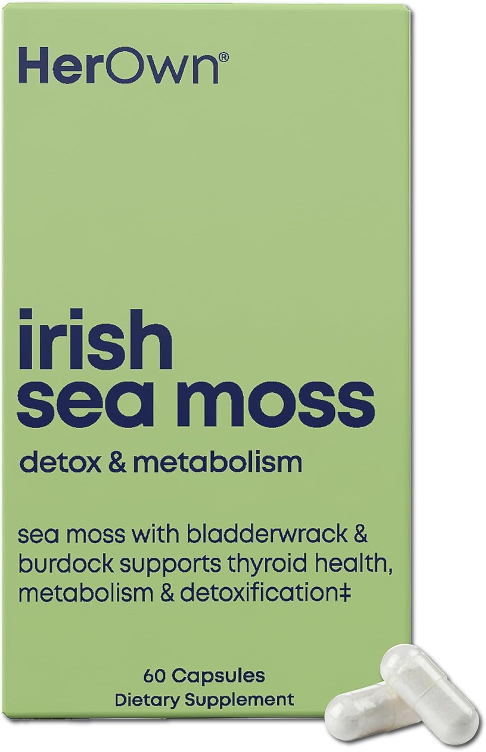 Her Own Irish Sea Moss Capsules with Burdock Root & Bladderwrack - görsel 1