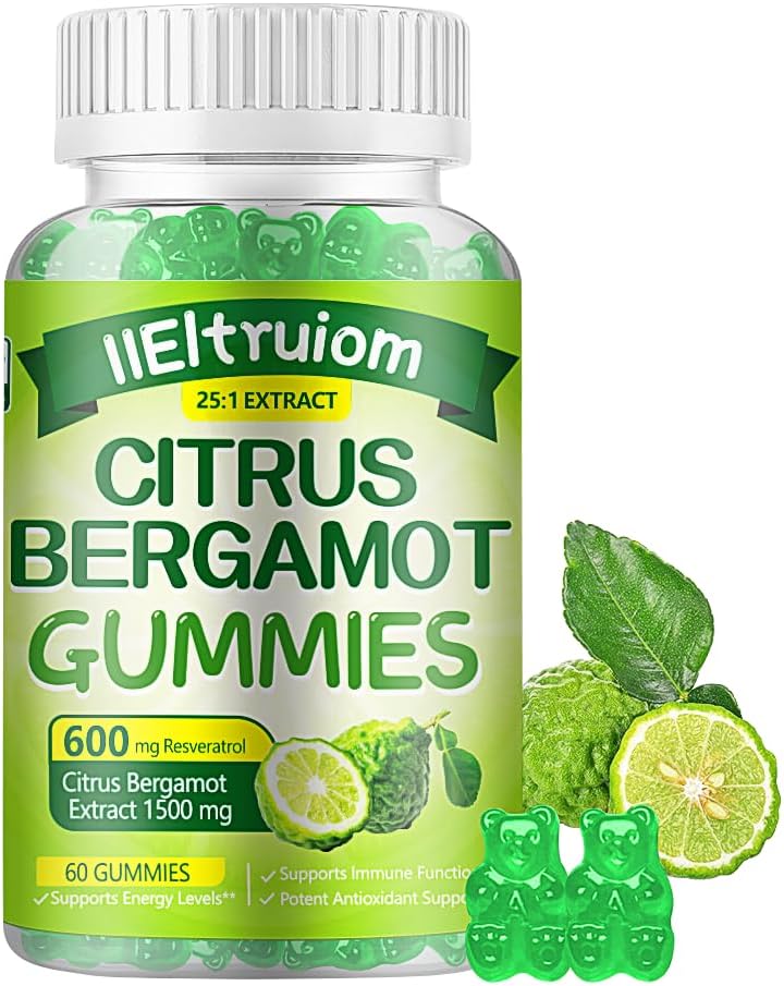 IIEltruiom Citrus Bergamot 1500mg Gummies with Resveratrol & Niacin - görsel 1