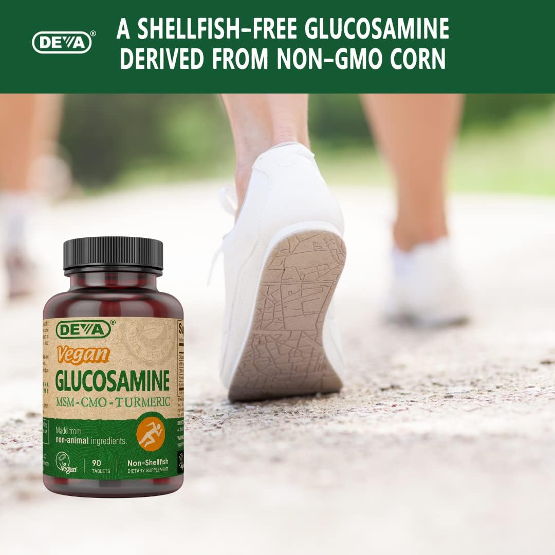 Deva Vegan Glucosamine-MSM-CMO & Turmeric Supplement - 90 Tablets - görsel 5
