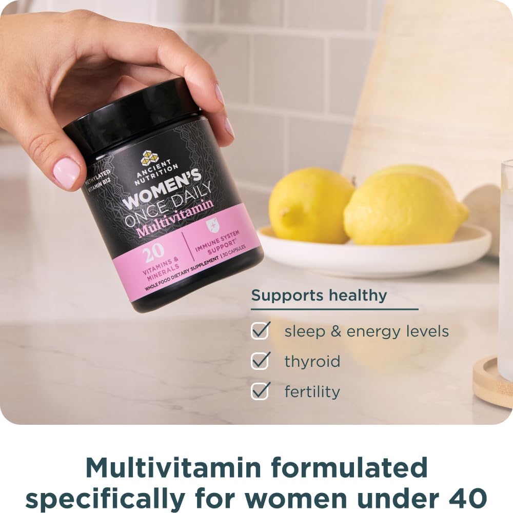Ancient Nutrition Women's 1-Day Multivitamin, 30 CT - görsel 5