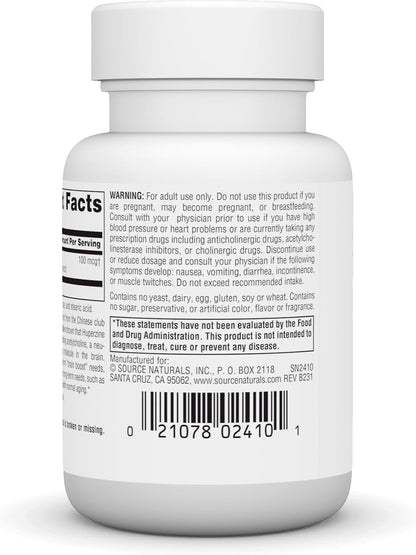 Source Naturals Huperzine A 100mcg – 120 Tablets