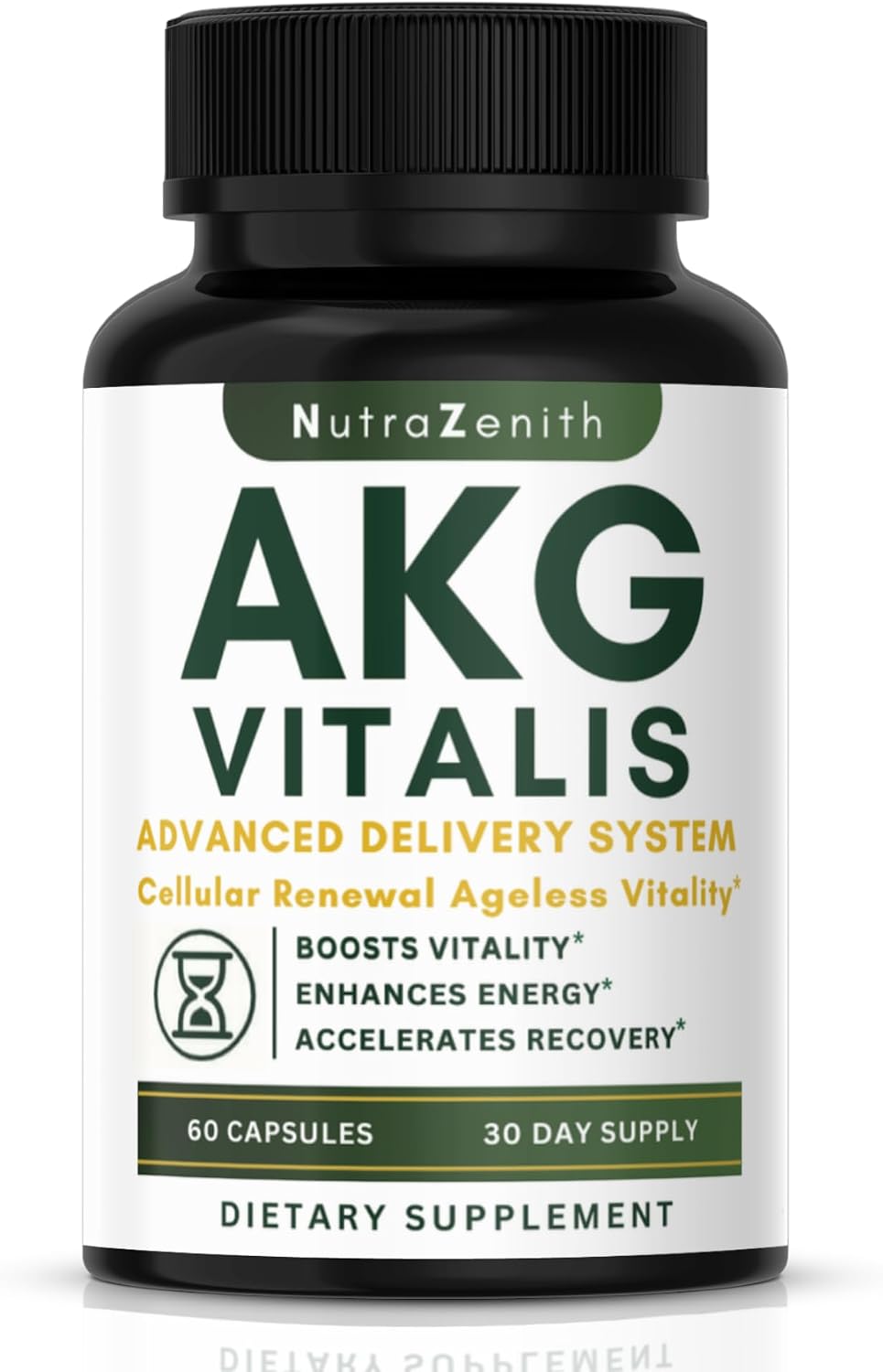 AKG Anti-Ageing & Vitality Supplement with Vitamin B6, Vitamin C & L-Arginine – 60 Capsules - görsel 1