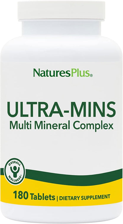 NaturesPlus Ultra-Mins Multi-Mineral Complex - 180 Tablets (Pack of 2)