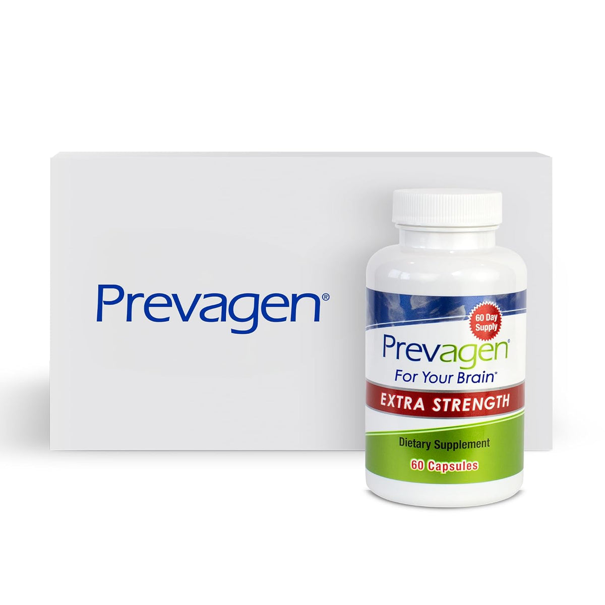 Prevagen Extra Strength - 60 Capsules (2 Months' Supply) | Brain Health Supplement | 20mg of Apoaequorin Plus Vitamin D3 - görsel 1