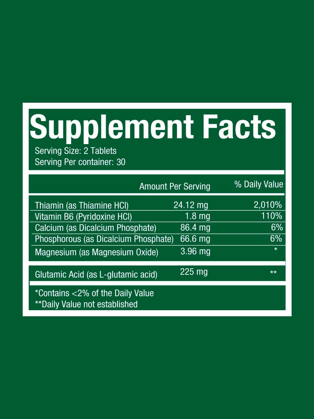 Fitina Brain Supplement with Vitamin B6 & Thiamine for Memory, Focus and Cognitive Support - görsel 8