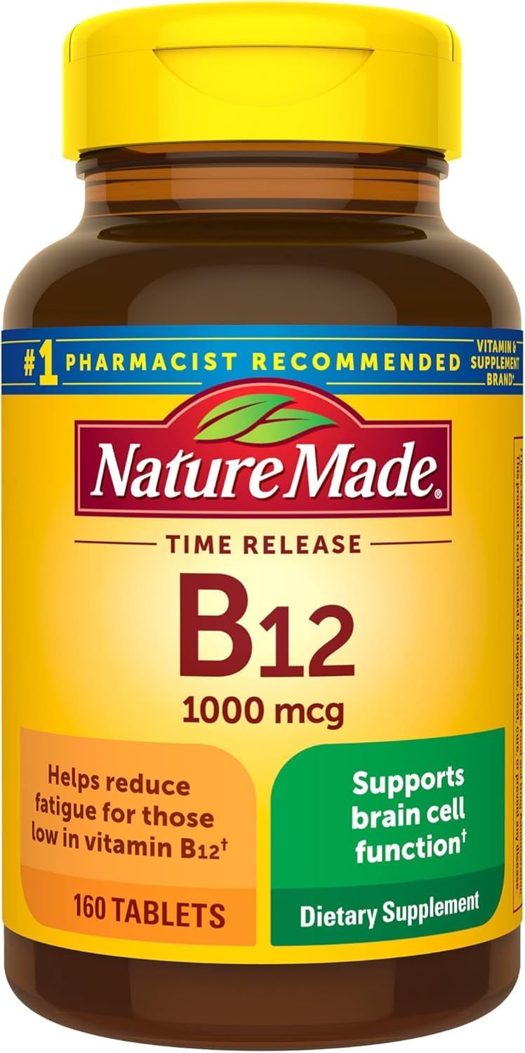Nature Made Vitamin B12 1000 mcg Timed-Release Tablets, 480 Tablets - görsel 1