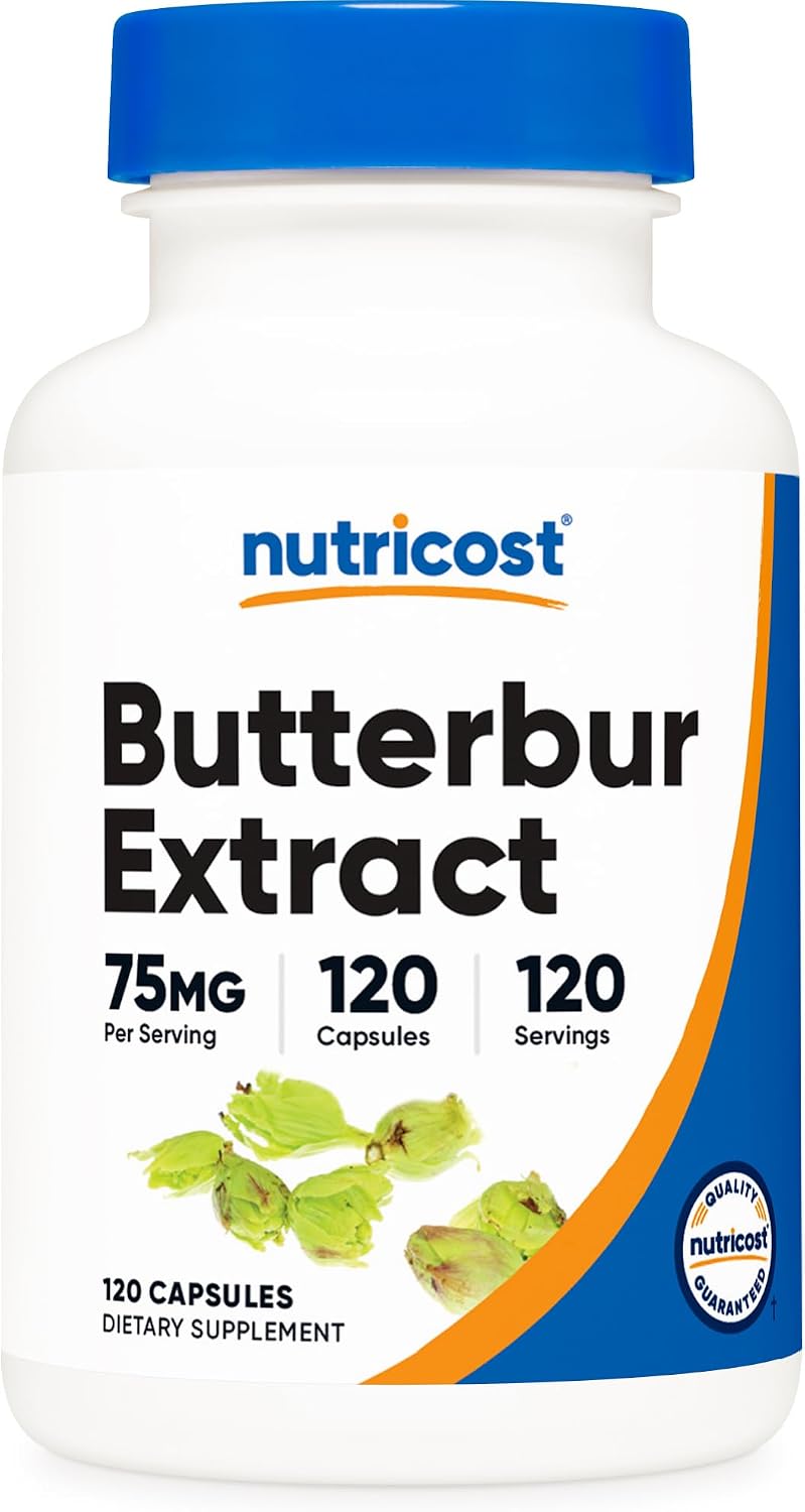 Nutricost Butterbur Extract Capsules (75mg) - 120 Capsules - görsel 1