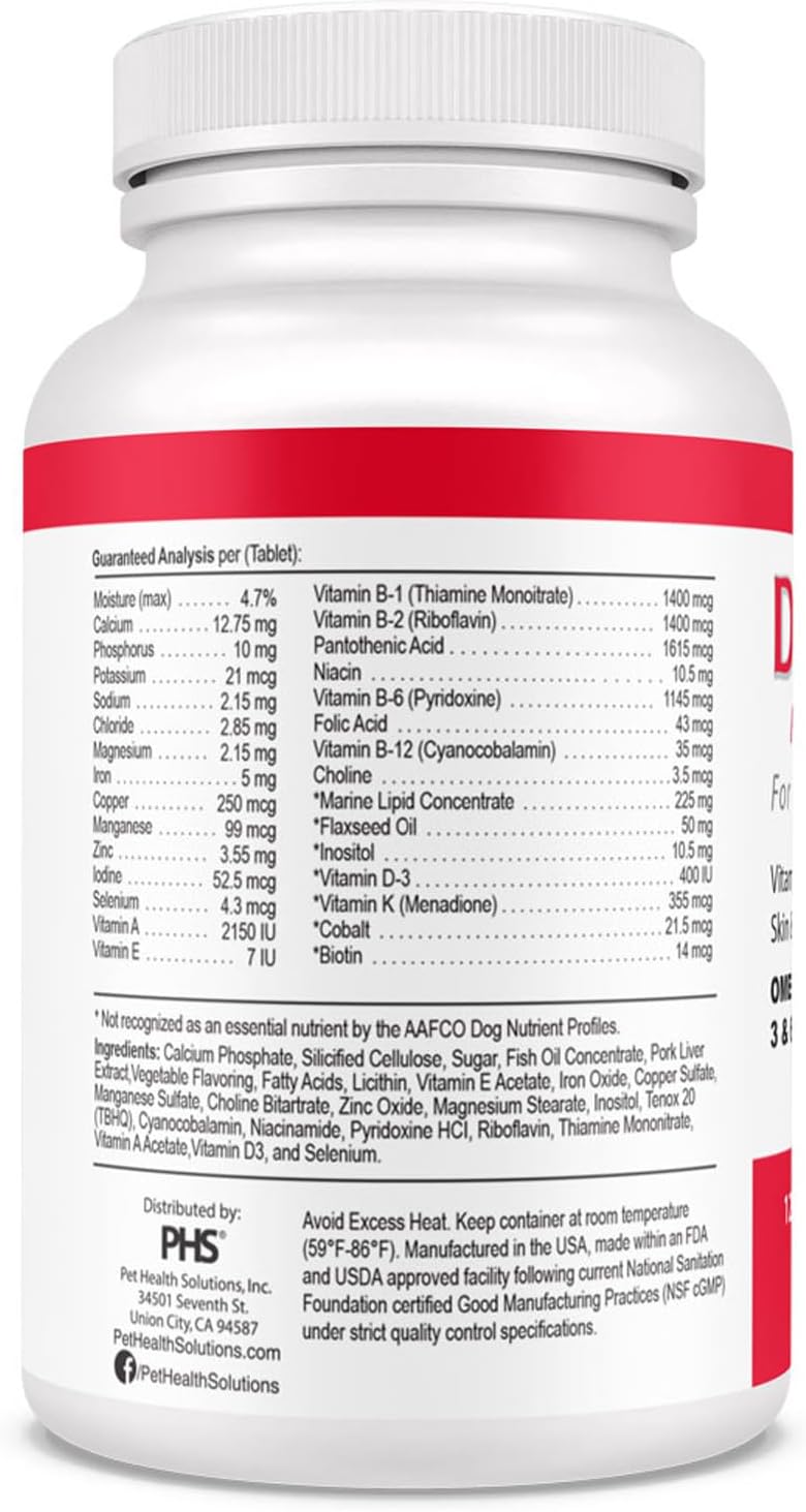 Pet Health Solutions Derm Tabs Regular Strength for Dogs – 720 Chewable Tablets - görsel 3
