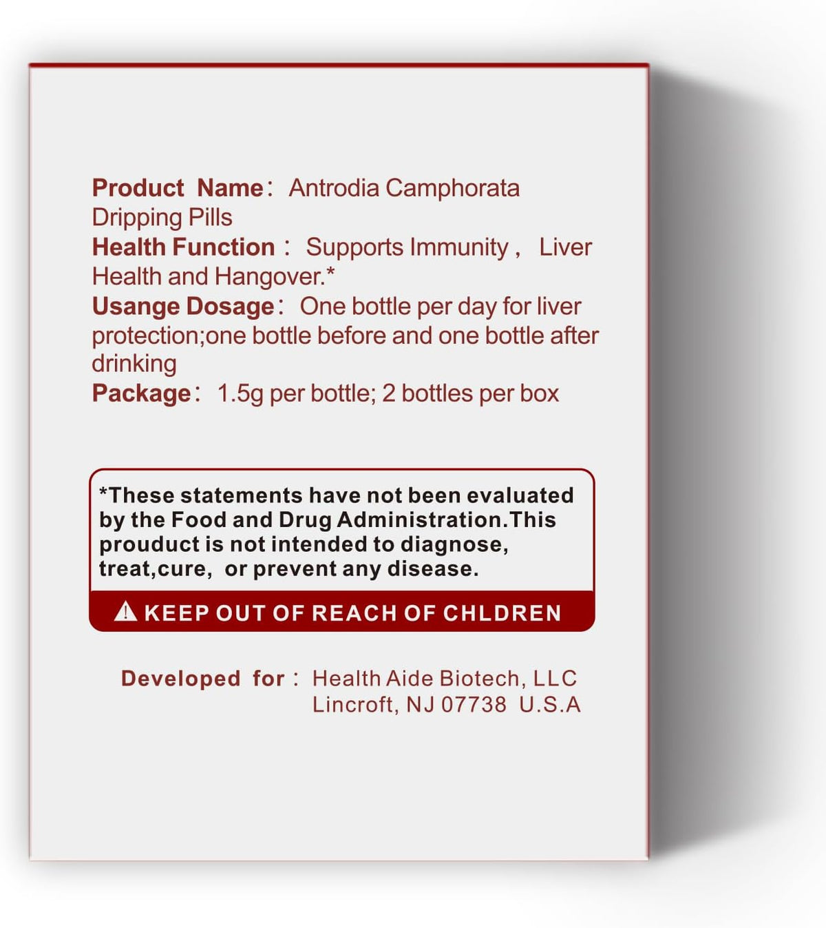 Antrodia Camphorata Dripping Pills – Traditional Liver Support - görsel 2