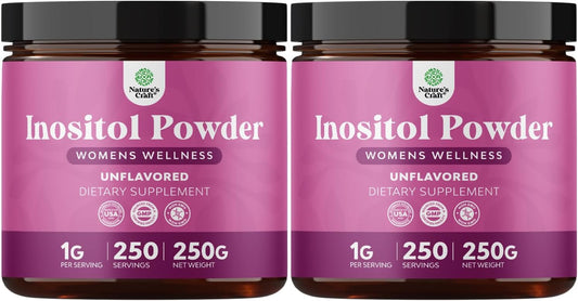 Premium Inositol Powder – Fertility Support Supplement – 250g (2 Pack)