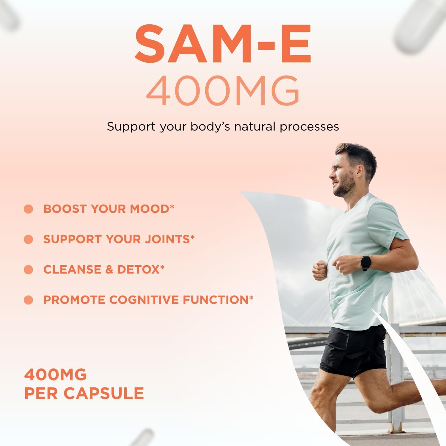 Clear Formulae Bioactive SAM-e 400mg - High Strength SAM-e Supplement with Active S,S Form (30 Servings) - görsel 3